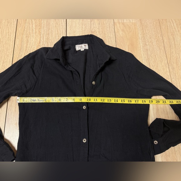 Millie Resort Black Linen Maxi Dress Coverup - Picture 6 of 7